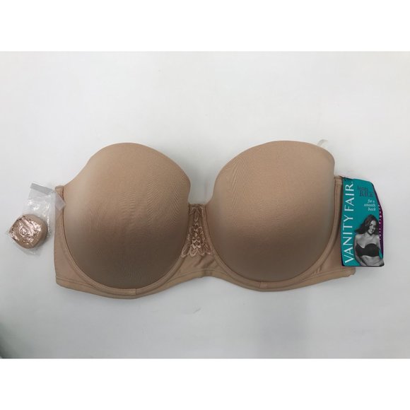 Vanity Fair Other - Vanity Fair Strapless Bra Beige 38D NEW